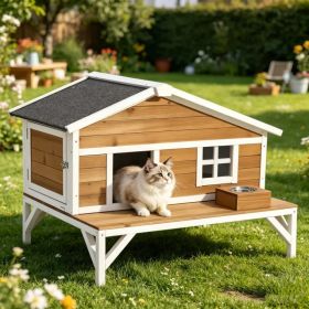 Modern Insulated Cat House for Outdoor (Option: default title)